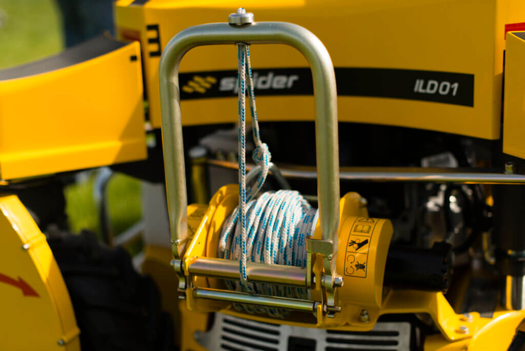 SPIDER Mower Hydraulic Cable Winch System.